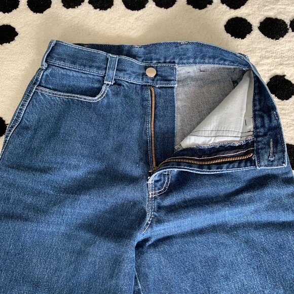 Vintage 70's Vidal Sasson High Rise Tapered Denim Retro Mom Jeans - Picture 4 of 16